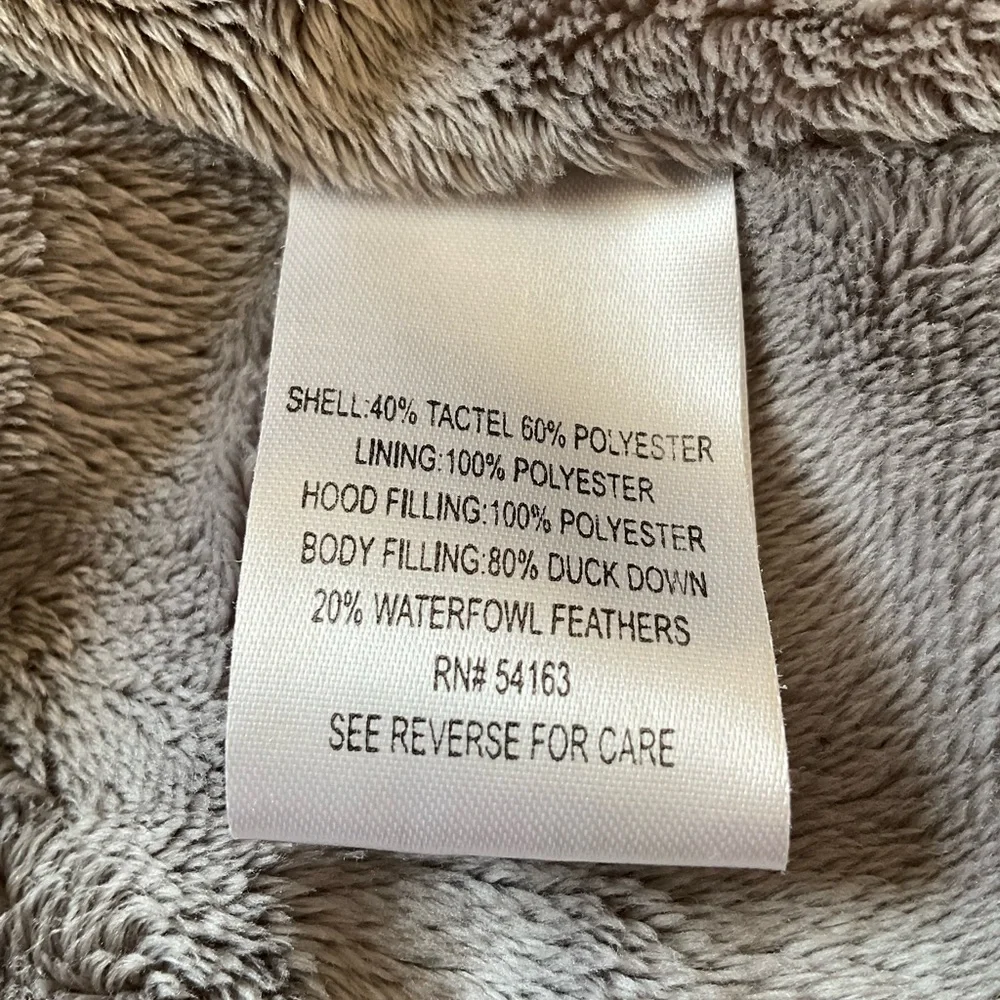 NWOT-Calvin Klein Gray Quilted Puffer Jacket High Collar - Picture 10 of 12